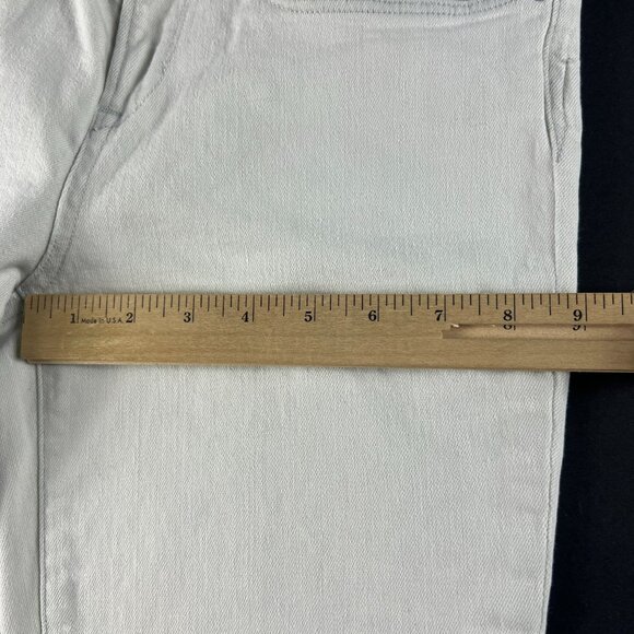 Helmut Lang Jeans Women's 29x28* Mid Rise Skinny Ankle Dingy White Denim Tag 28 - Picture 14 of 16